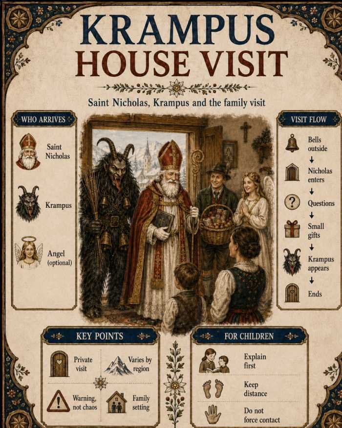 krampus house visit infographic