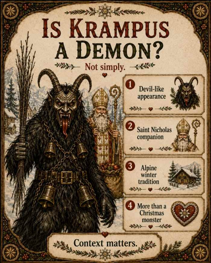 is krampus a demon infographic